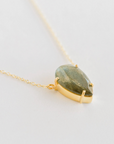 ELLI PARR BLAKE TEARDROP NECKLACE-LABRADORITE