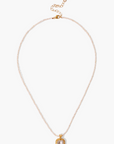 CHAN LUU SILVER SHADE + PEARL NECKLACE
