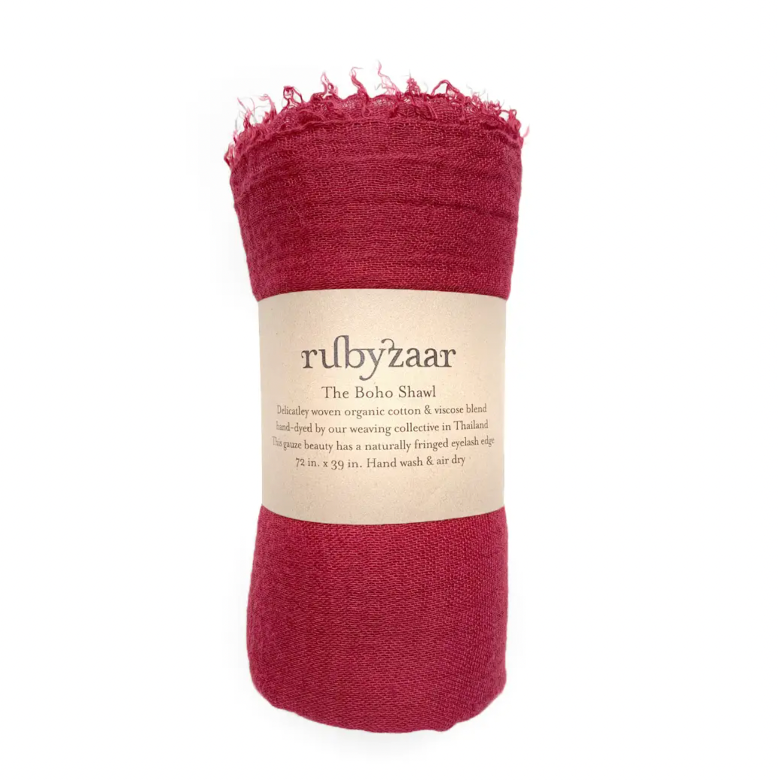 RUBYZAAR GAUZE BOHO SCARF