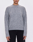 PISTOLA AURA RELAXED CREW NECK SWEATER