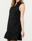 THML SLEEVELESS FLOWER PRINT SHIFT DRESS