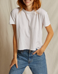 PERFECTWHITETEE HARLEY COTTON SHORT SLEEVE BOXY CREW TEE