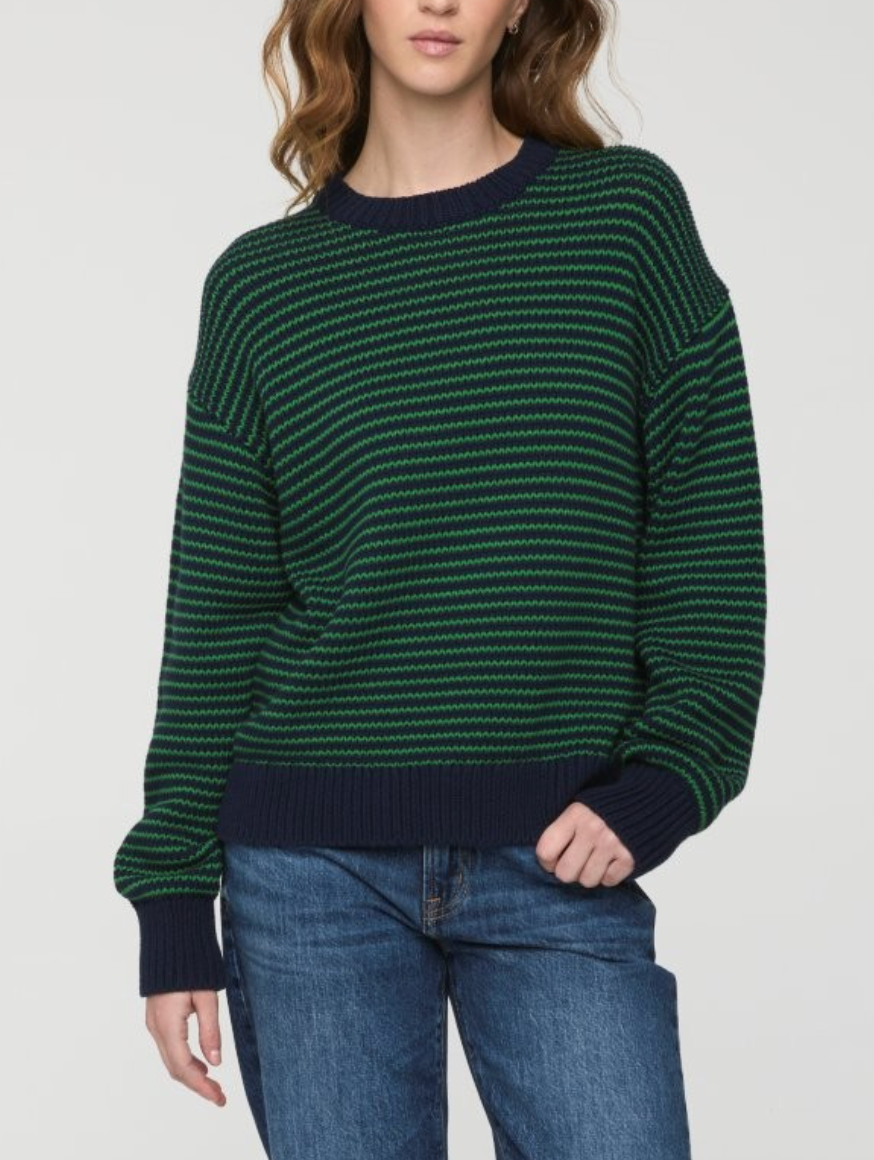 PISTOLA AURA RELAXED CREW NECK SWEATER