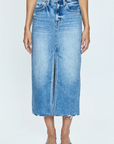 PISTOLA ALICE DENIM MIDI SKIRT