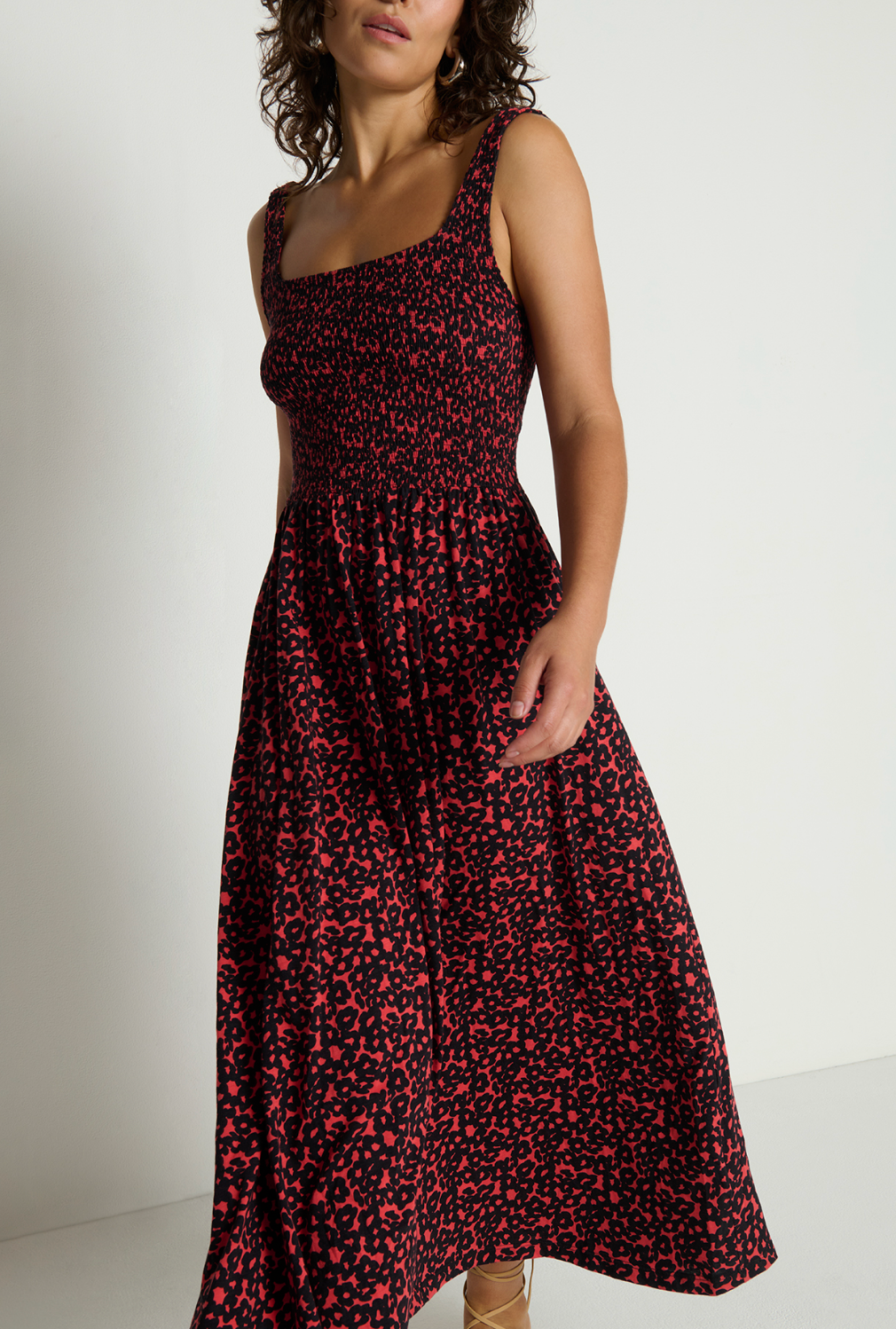 NATION ADELINE MIDI DRESS