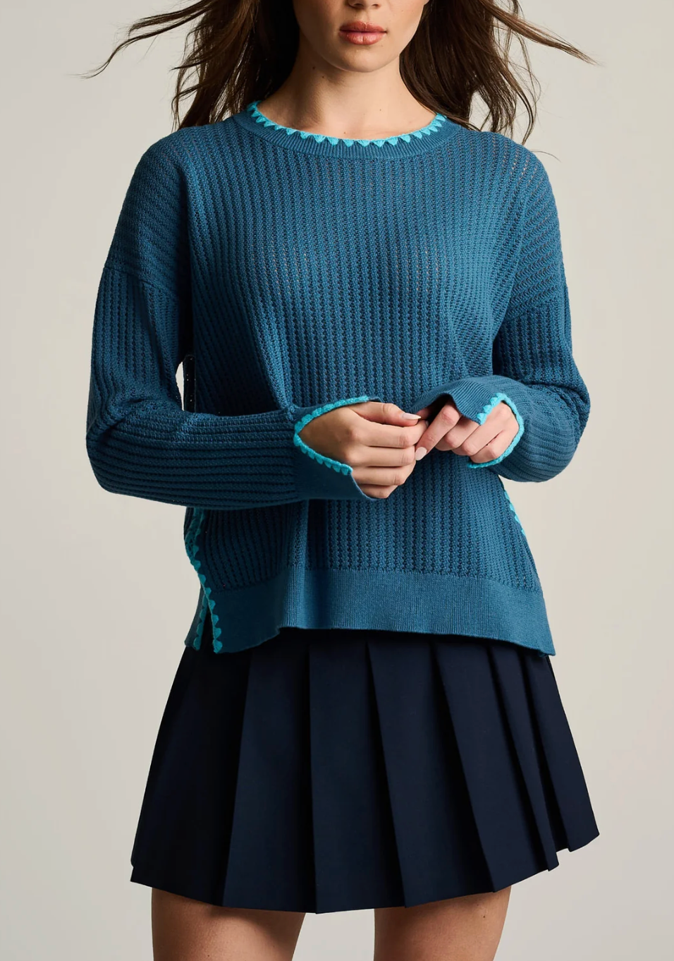 LISA TODD POWER STITCH SWEATER