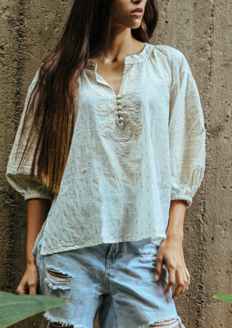 ROSE AND ROSE OVAL TOP