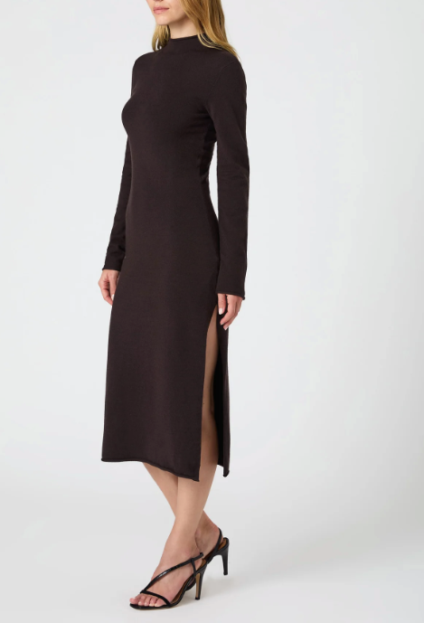 FRENCH CONNECTION COZY SOFT SIDE SPLIT DRESS