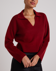 BELLA DAHL PULLOVER SWEATER WITH COLLAR