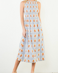 THML JULES SMOCKED MAXI DRESS