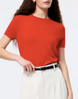 FRENCH CONNECTION NOLA FINE KNIT SHORT SLEEVE SWEATER