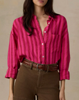 FAHERTY LAGUNA LINEN RELAXED SHIRT
