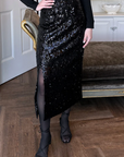 EMERSON FRY SEQUIN PENCIL SKIRT