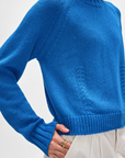 WHITE & WARREN COTTON BLEND BEACHY CREW