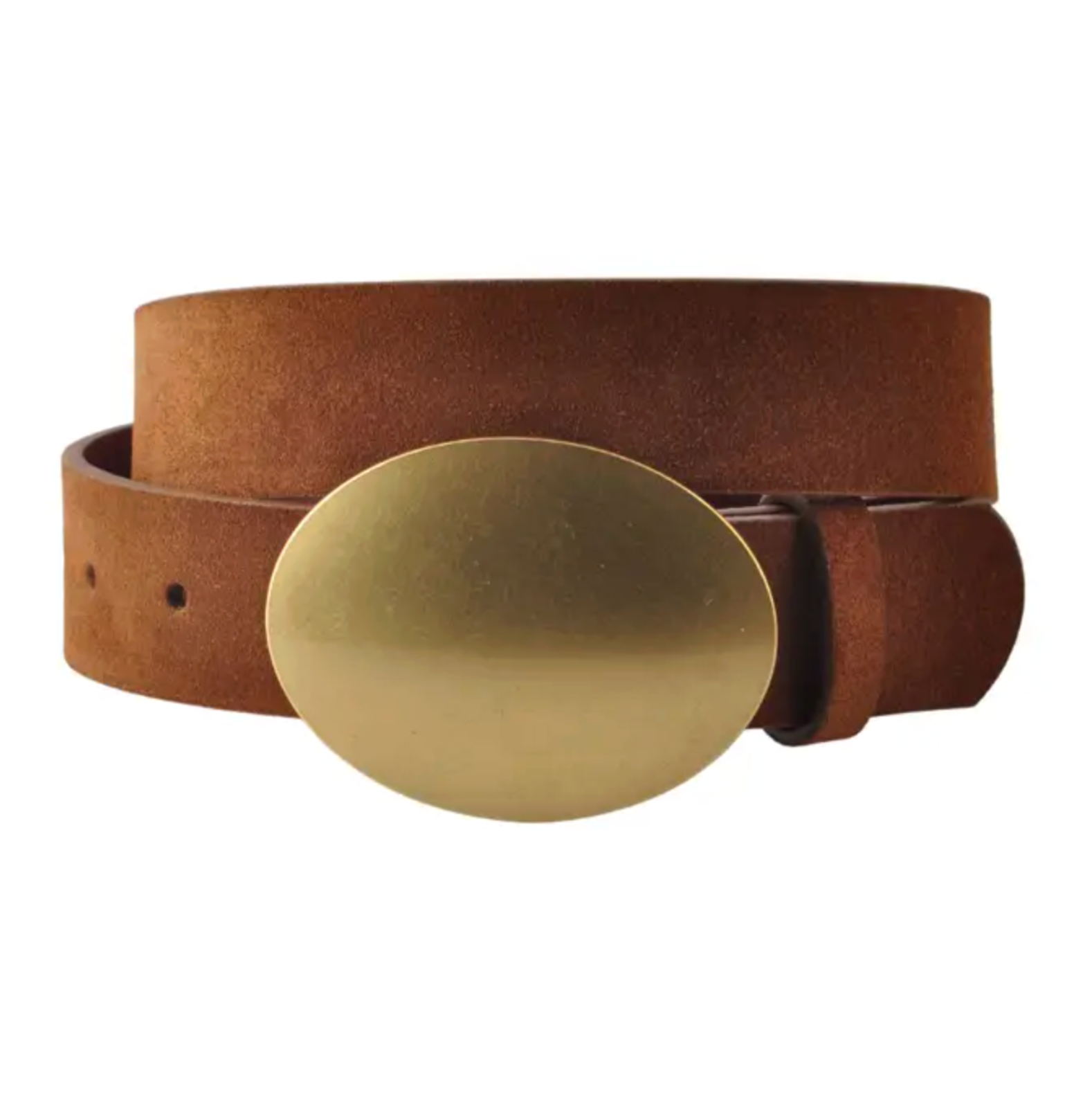MOST WANTED USA SUEDE STRAP WITH HORIZONTAL OVAL BUCKLE