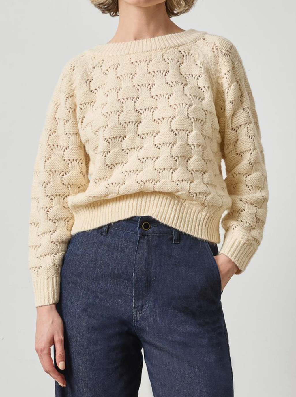 LILLA P LONG SLEEVE BALLET NECK SWEATER