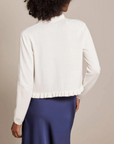 ALASHAN CASHMERE COTTON RUFFLE EDGE BOLERO
