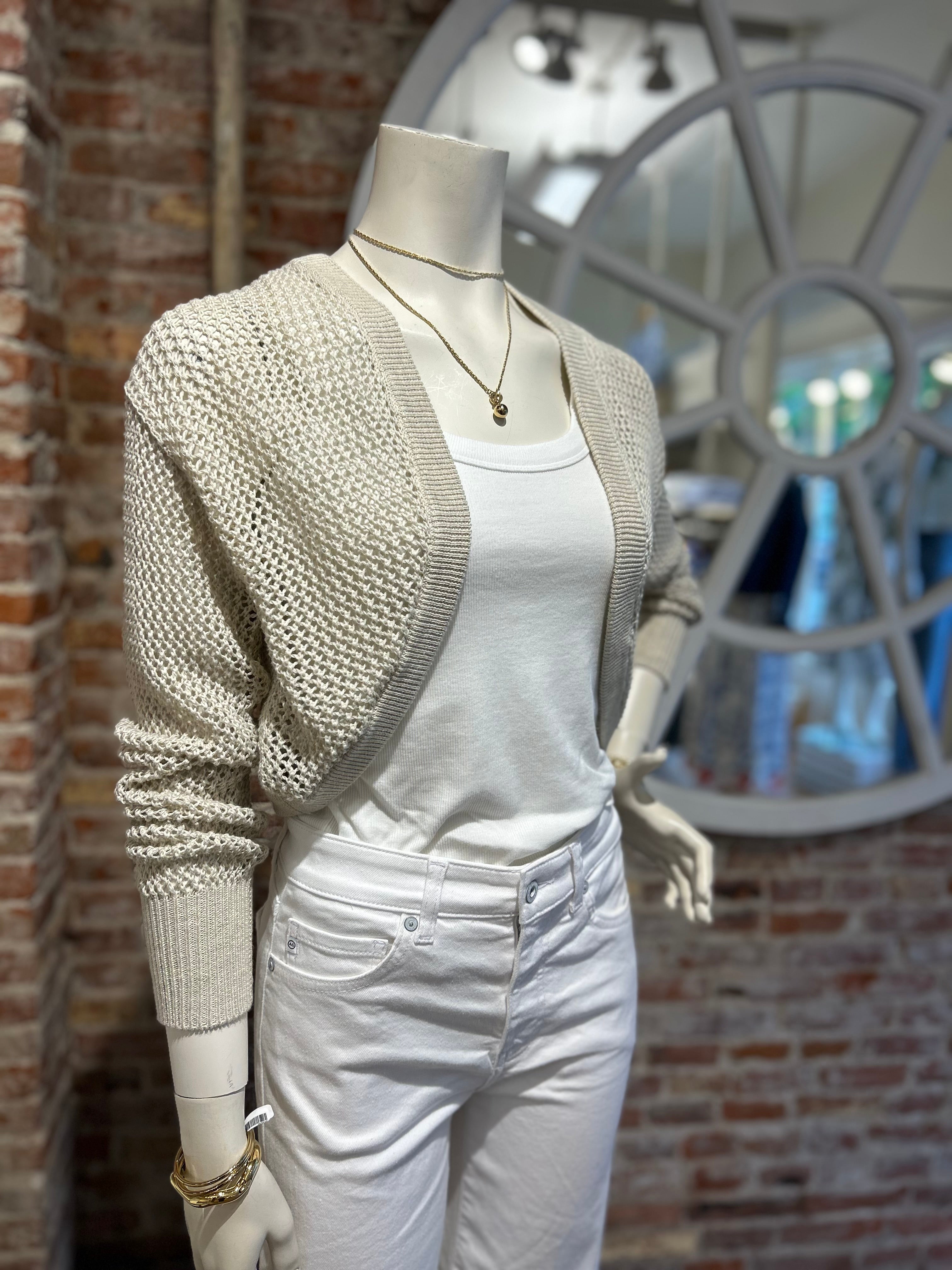 AUTUMN CASHMERE MESH SHRUG