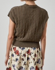 LILLA P NOVELTY STITCH WEDGE SWEATER