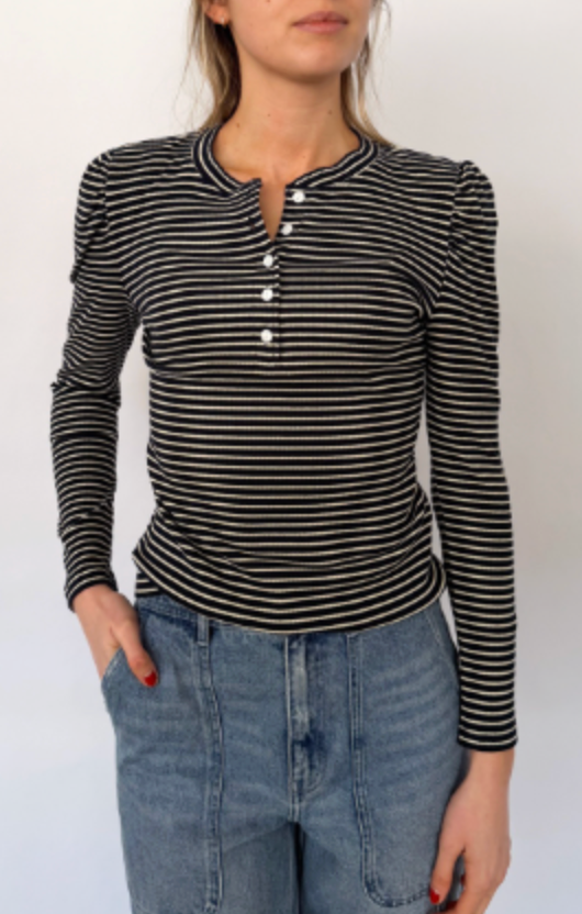 MAREA PUFF SLEEVE HENLEY