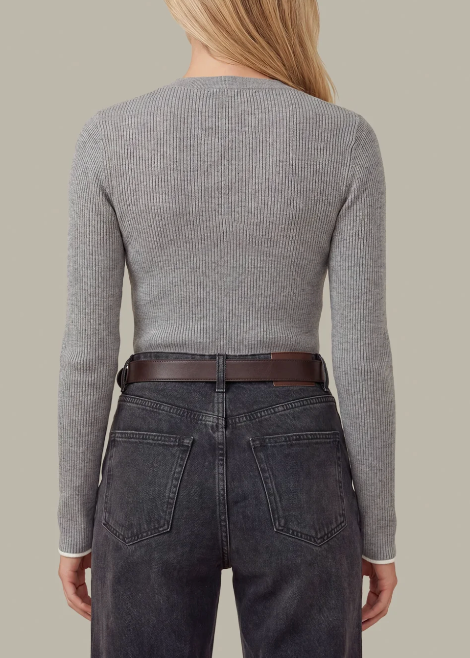 525 AMERICA EMMELINE RIB LAYERED HENLEY