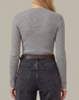 525 AMERICA EMMELINE RIB LAYERED HENLEY