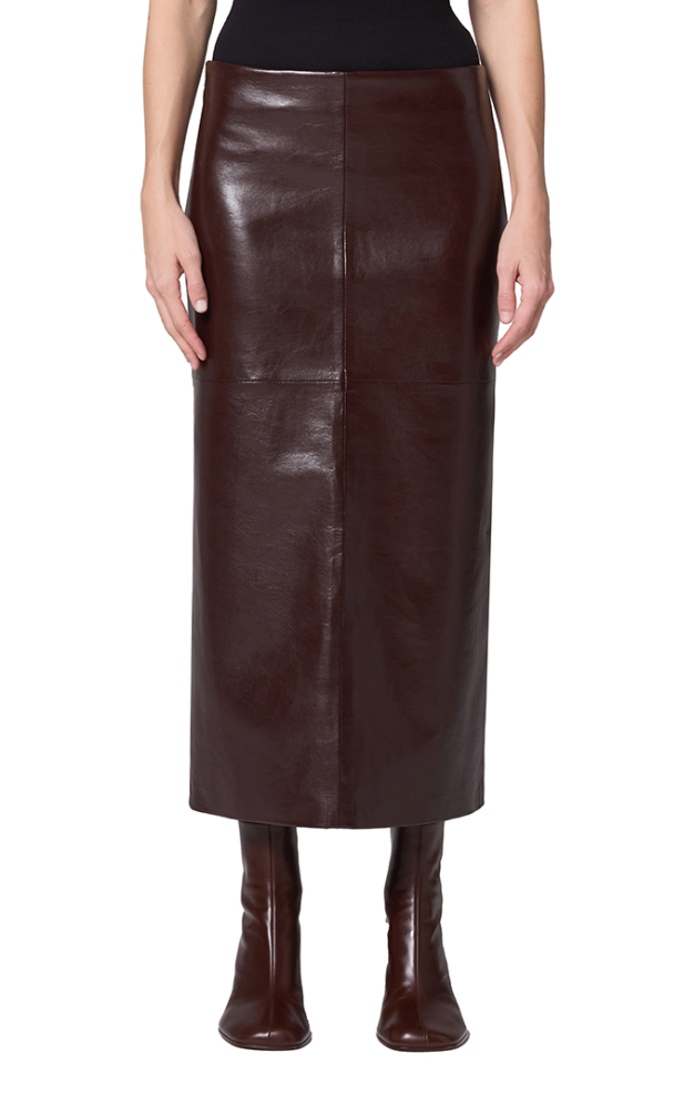 AGOLDE HIKSON RECYCLED LEATHER SKIRT