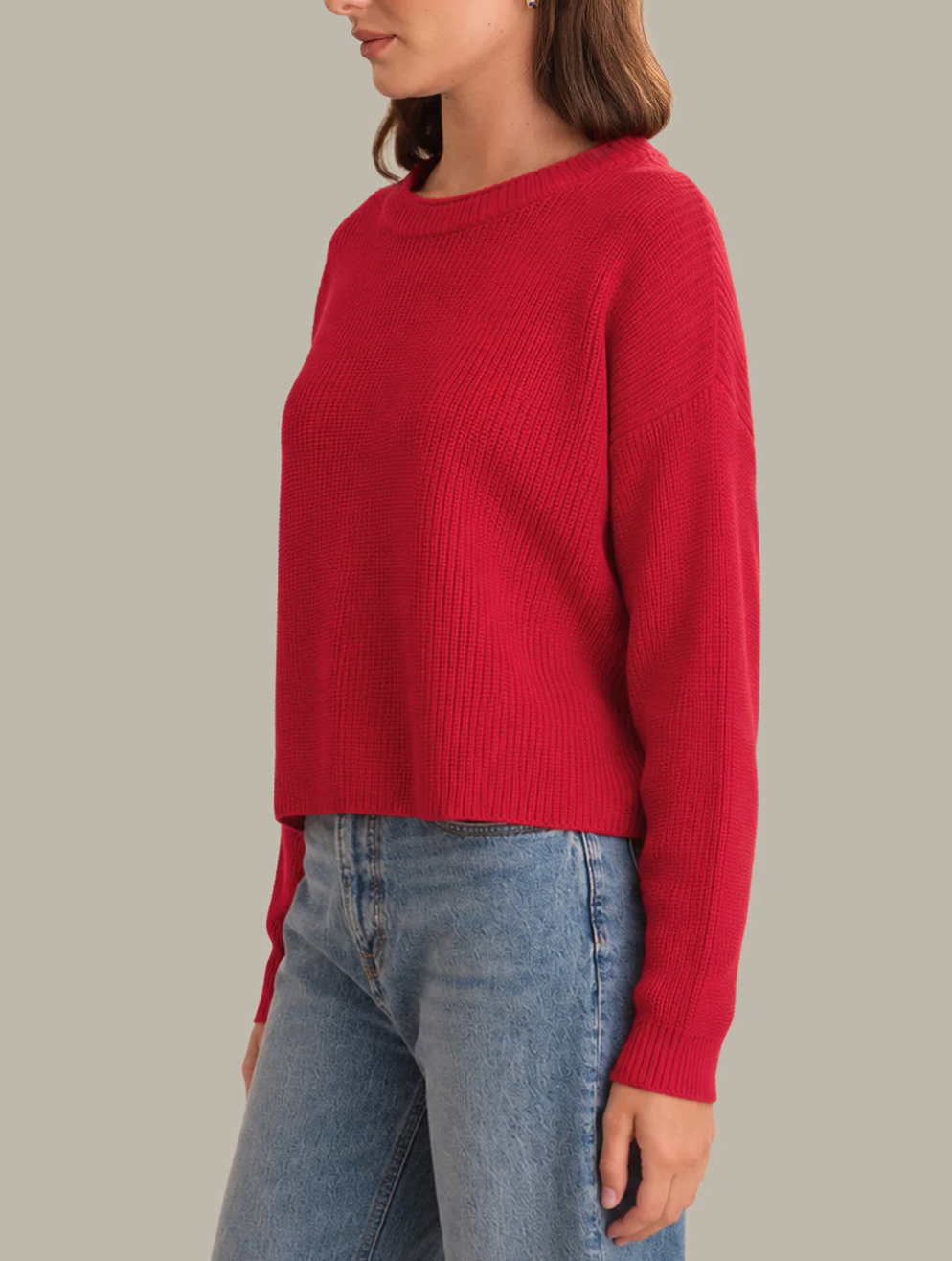525 AMERICA DAPHNE CROPPED PULLOVER