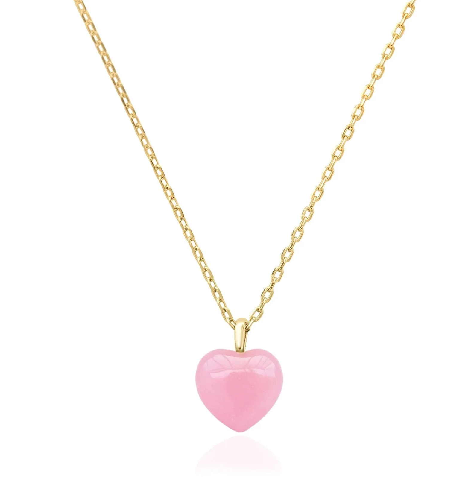 TAI PINK HEART CHARM NECKLACE