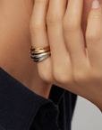 JENNY BIRD (SIZE 7) TWO-TONE LENNON RING SET