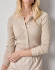 LILLA P MIXED MEDIA CARDIGAN
