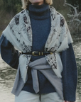 MAISON LECOMTE FLAMENT WOOL & CASHMERE BANDANA SCARF