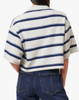 HABITUAL STRIPED RUGBY POLO SWEATER
