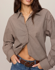 Z SUPPLY ON DUTY GINGHAM BUTTON UP TOP