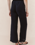 BELLA DAHL BEACH PANT WITH LATTICE STRIPE