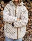 MAREA HOODED SHERPA JACKET