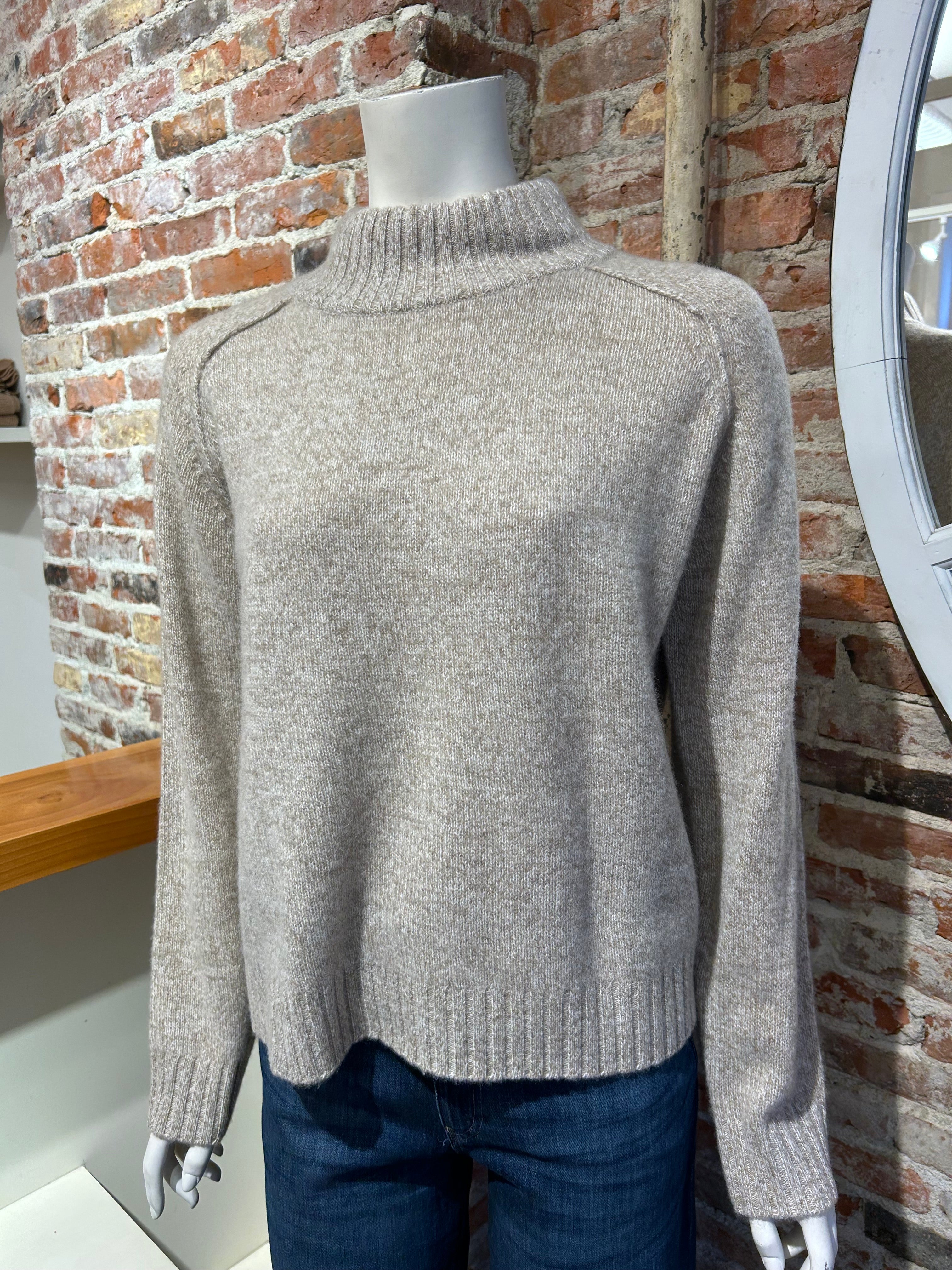 ALASHAN CASHMERE BRYNN MARLED TURTLENECK