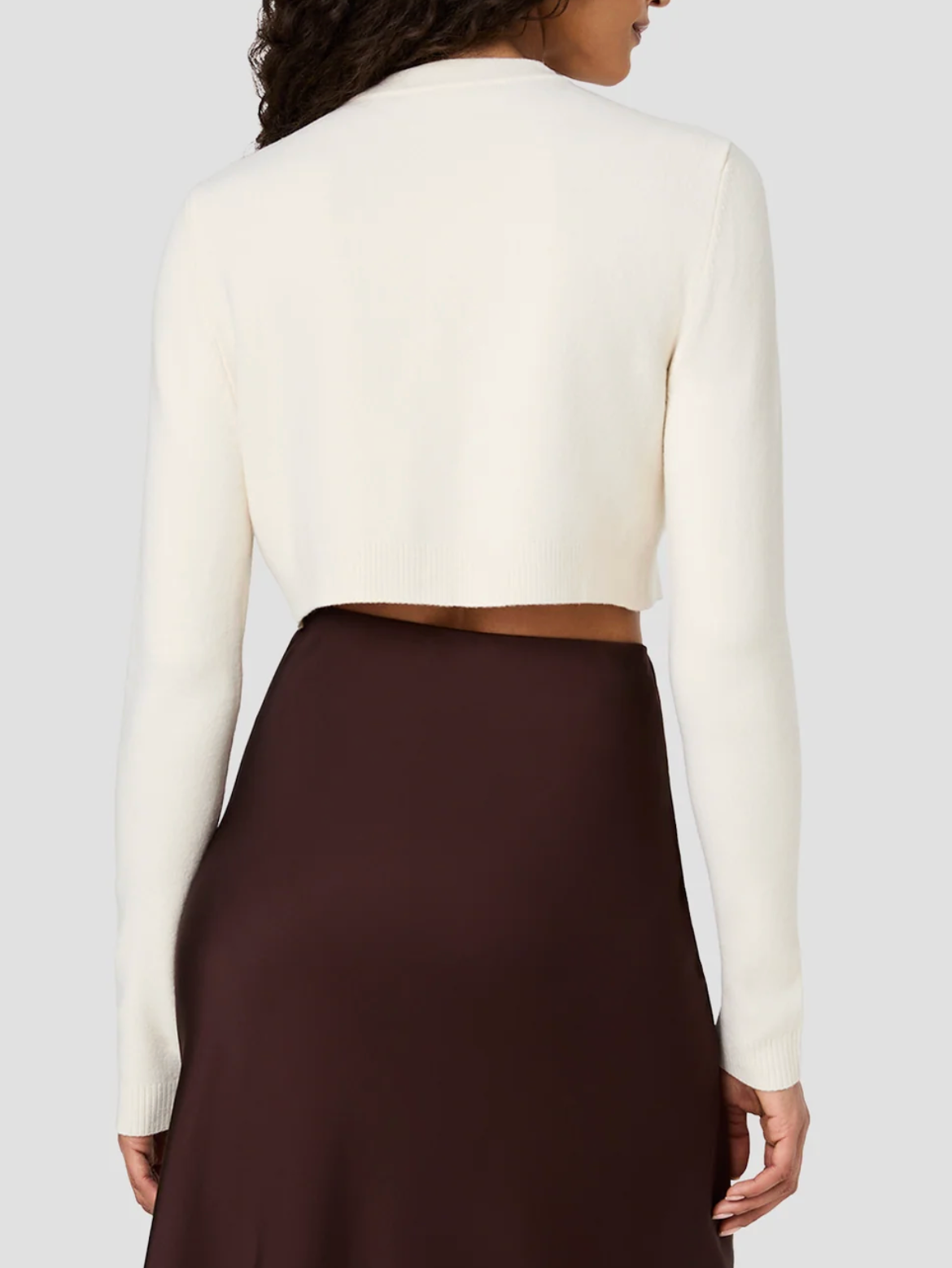 FRENCH CONNECTION BABYSOFT CROPPED SLIM FIT CARDIGAN