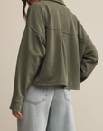 Z SUPPLY ALL DAY CROPPED KNIT JACKET