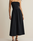 Z SUPPLY SUNSOUGHT STRAPLESS MIDI DRESS