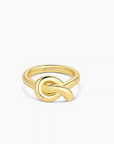 GORJANA GOLD INFINITY KNOT RING (SIZE 6)