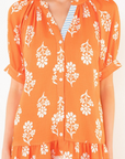 THML GIGI PRINTED S/S MINI DRESS