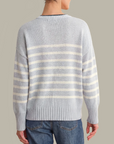 525 AMERICA HAZEL STRIPED CREW NECK PULLOVER