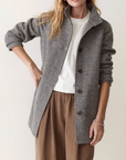MARINE LAYER STEPHANIE COCOON COAT - WOOL PLAID