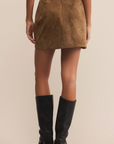 Z SUPPLY CIERA SUEDE MINI SKIRT