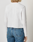 LILLA P LONG SLEEVE CROPPED BOYFRIEND TEE