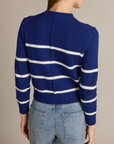 ALASHAN COTTON CASHMERE DIANA STRIPE CHUNKY CREW