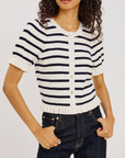 RAILS LORA S/S STRIPE SWEATER