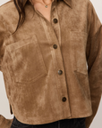 Z SUPPLY ALL DAY CROPPED SUEDE JACKET