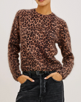 RAILS SOFIA LEOPARD SWEATER
